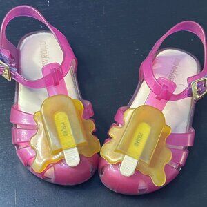 Mini Melissa popsicle, sandals, shoes Size us 9
